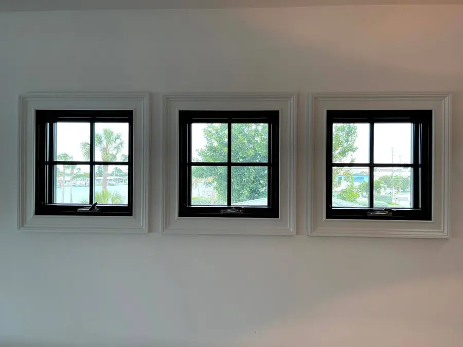 Custom window casing installation