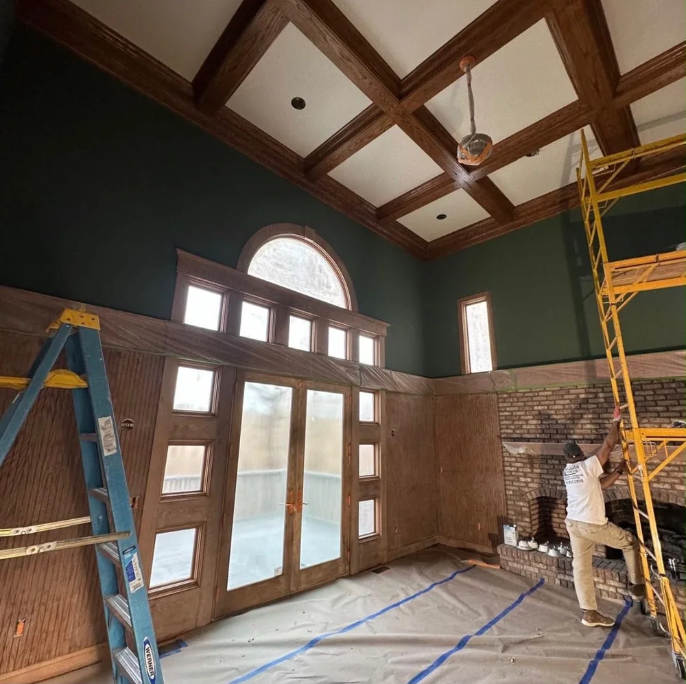 KABB PRO interior painting project preparation in Connecticut